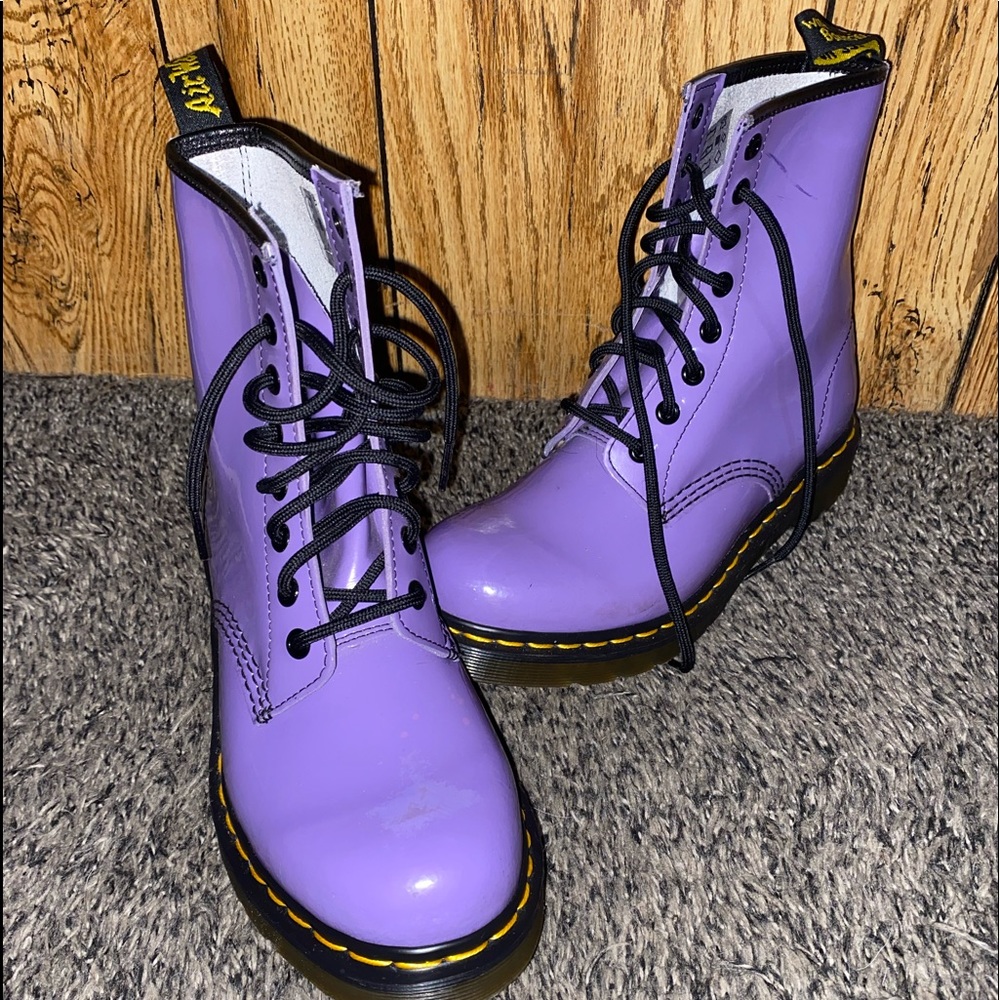 Pastel purple doc martens